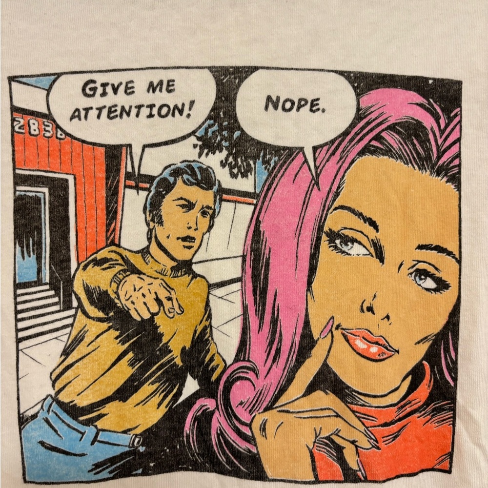 Re/Done Pop Art Comic TShirt